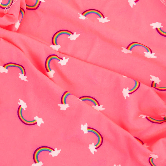 Rainbow Print Pajama Set